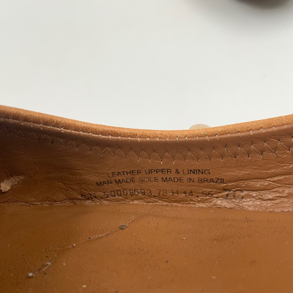 Tory Burch Tan Leather Ballet Flats with Gold Logo Medallion - Classic - Picture 9 of 9